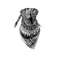 thumbnail image 4 of Ambesonne Rustic Unisex Bandana, Southwestern Cow Sketch Art, , Charcoal Grey and White, 4 of 4