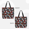 thumbnail image 2 of Cauagu Sacs Fourre-Tout pour Femmes Filles, Sac Grande Capacité Réutilisable pour Courses avec Poches Intérieures, 2 of 7