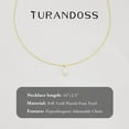 thumbnail image 2 of Turandoss Cultivate Pearl Necklace for Women Trendy Dainty 14K Gold Plated Single Pearl Pendant Bride Bridesmaid Gifts Wedding Easter Birthday Gifts Summer Jewelry Trend for Women Her, 2 of 8