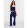 thumbnail image 2 of No Boundaries Cotton Blend Jersey Sleep Lace Tank Top, Women’s XXS-3X, 2 of 5