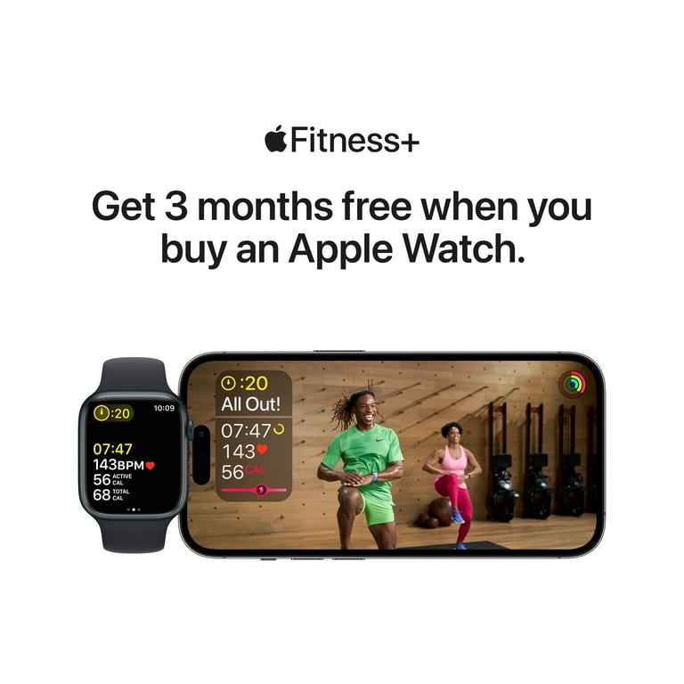Apple Watch Series 7 [GPS 45mm] Smart Watch w/Midnight Aluminum Case with  Midnight Sport Band. Fitness Tracker, Blood Oxygen & ECG Apps, Always-On