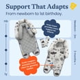 thumbnail image 5 of Goldbug Duo Head Support and Strap Cover Set, Cloud, 5 of 8