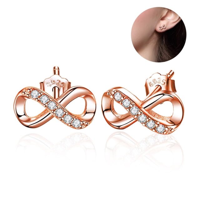 Boucles d'Oreilles Pendantes en Argent Sterling avec 8 Perles