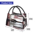 thumbnail image 2 of Yiaed Rustic Door Handle Closeup Print Lunch box lunch bag Portable Insulated Lunch Box for Women Men Cooler Tote Bag with Front Pocket for Work Picnic Travel, 2 of 6