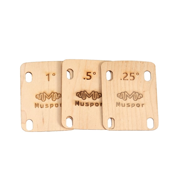 Neck Shims,Shims Set Bolt-on Wooden Shims Set Bolt-on Neck 0.25 0.5 1 D Ee Wooden Shims Huiop 3pcs Anrio