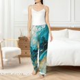 thumbnail image 2 of Fotbe Abstract Ocean Currents Women's Pajama Pants,Sleepwear Pants,Pj Bottoms Drawstring And Pockets-XX-Large, 2 of 7