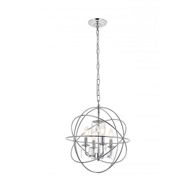 Living District LD5055D16C Wallace 4 Light Chrome Ceiling Pendant
