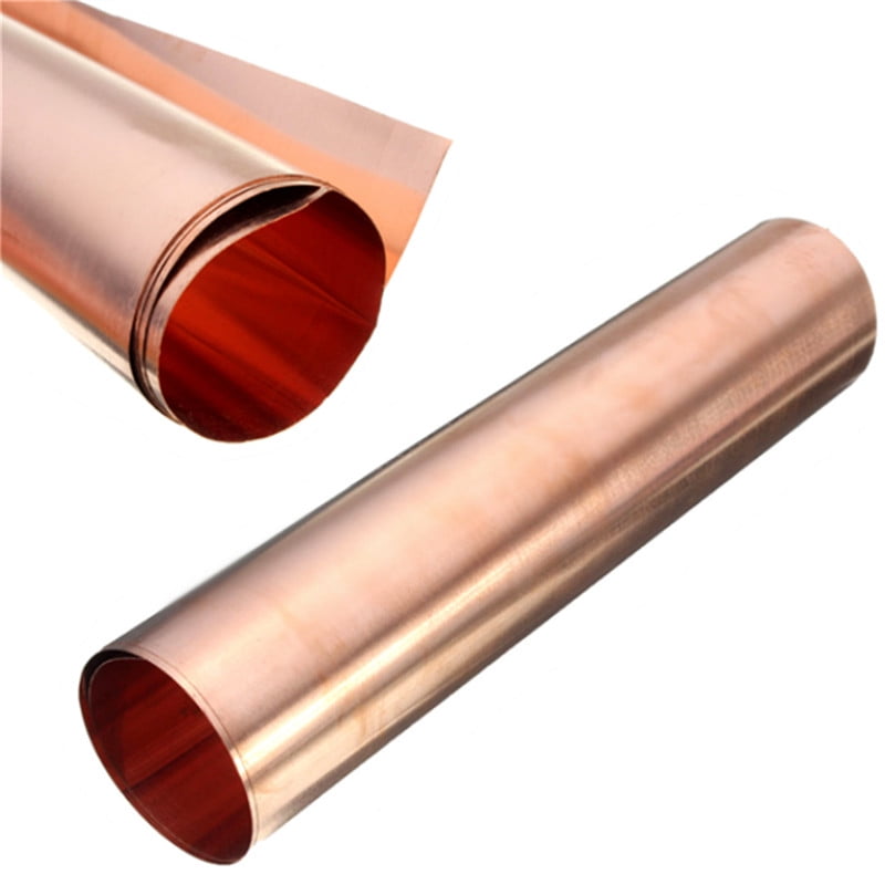 SYZHIWUJIA Copper Sheet Metal 99.9% Pure Cu Foil Plate Great for Crafts Machine Shops Brass Plate