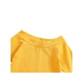 thumbnail image 4 of Xingqing Infant Toddler Kid Baby Girls Clothes Long Sleeve Ruffle Tops Floral Flared Pants Outfits Autumn Spring Sets, 4 of 9