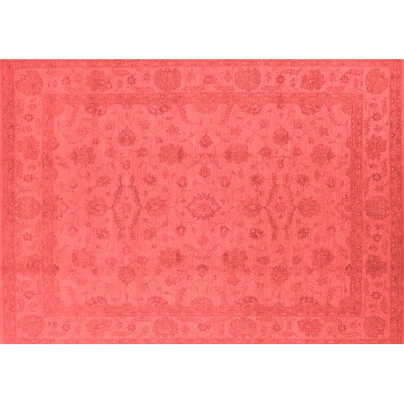 Ahgly Company Indoor Rectangle Oriental Red Traditional Area Rugs, 6' x 9'
