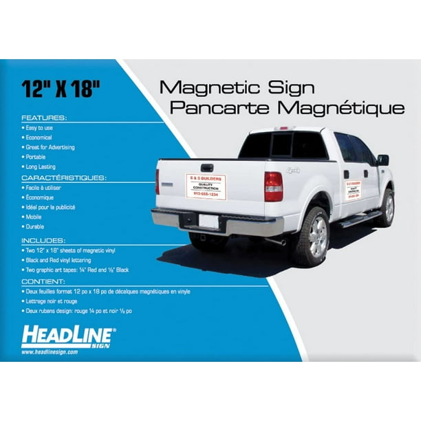 Headline Sign 9512 Customizable Kit with Material, Vinyl