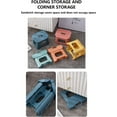 thumbnail image 5 of FYBTO Home Folding Step Stool, Foot Stool with 8.26 Inch Height, Handy Laundry Folding Step Stool, Lightweight Plastic Foldable Step Stool for Kids, Kitchen, Bathroom & Living Room (Blue)-0628, 5 of 5