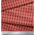 thumbnail image 3 of Soimoi Viscose Chiffon Fabric Stencil Floral Fabric Prints by Yard 42 Inch Wide, 3 of 3