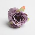 thumbnail image 4 of 10 piezas 5 cm / 2 pulgadas Cabezas de flores artificiales Cabezas de rosas de seda para pinzas para el cabello de flores de boda Luz púrpura Soledad Cabezas de flores artificiales, 4 of 10