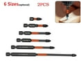 thumbnail image 5 of 2PCS PH2 Magnetic Screwdriver Bits for Electric Drill with 62HRC Hardness and Phosphated Coating for Wood and Metal, 5 of 7