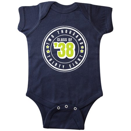 

Inktastic Class of 2038 in White Circle with Stars Gift Baby Boy or Baby Girl Bodysuit