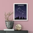 thumbnail image 4 of Designs ByLITA Gemini Zodiac Sign Night Sky, 11 x 14 White Wall Print Inspirational (Framed) | Home and Office Decor | Astrology Star Sign Bedroom Decoration | Perfect Gift, 4 of 4