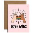 thumbnail image 1 of Brittany Paige Love Wins Sticker Card, 1 of 1