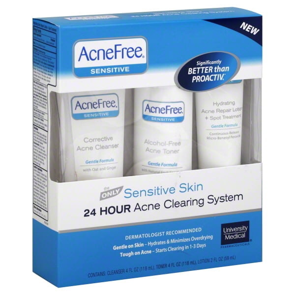 AcneFree Sensitive Skin 24 Hour Acne Clearing System 1 ea