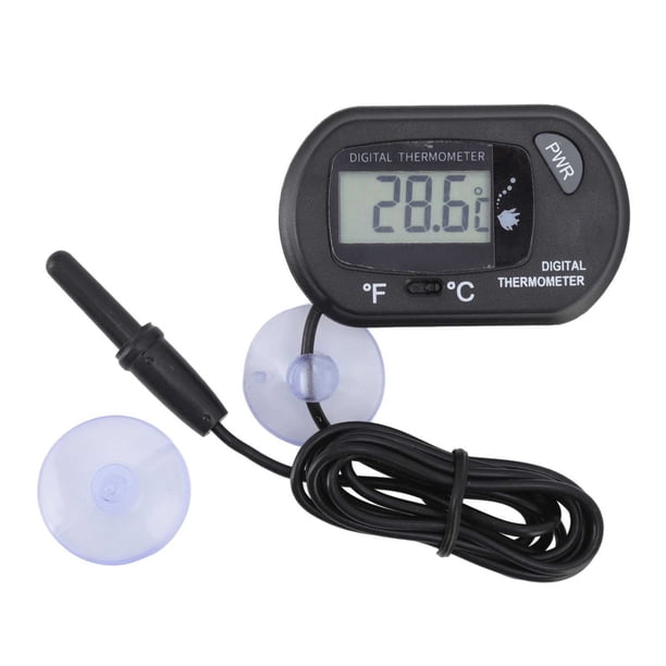 Termómetro De Acuario, Termómetro Digital Multifuncional Compacto De Alta Precisión Con Sonda Impermeable Con Pantalla LCD Para Pecera ANGGREK AC7476