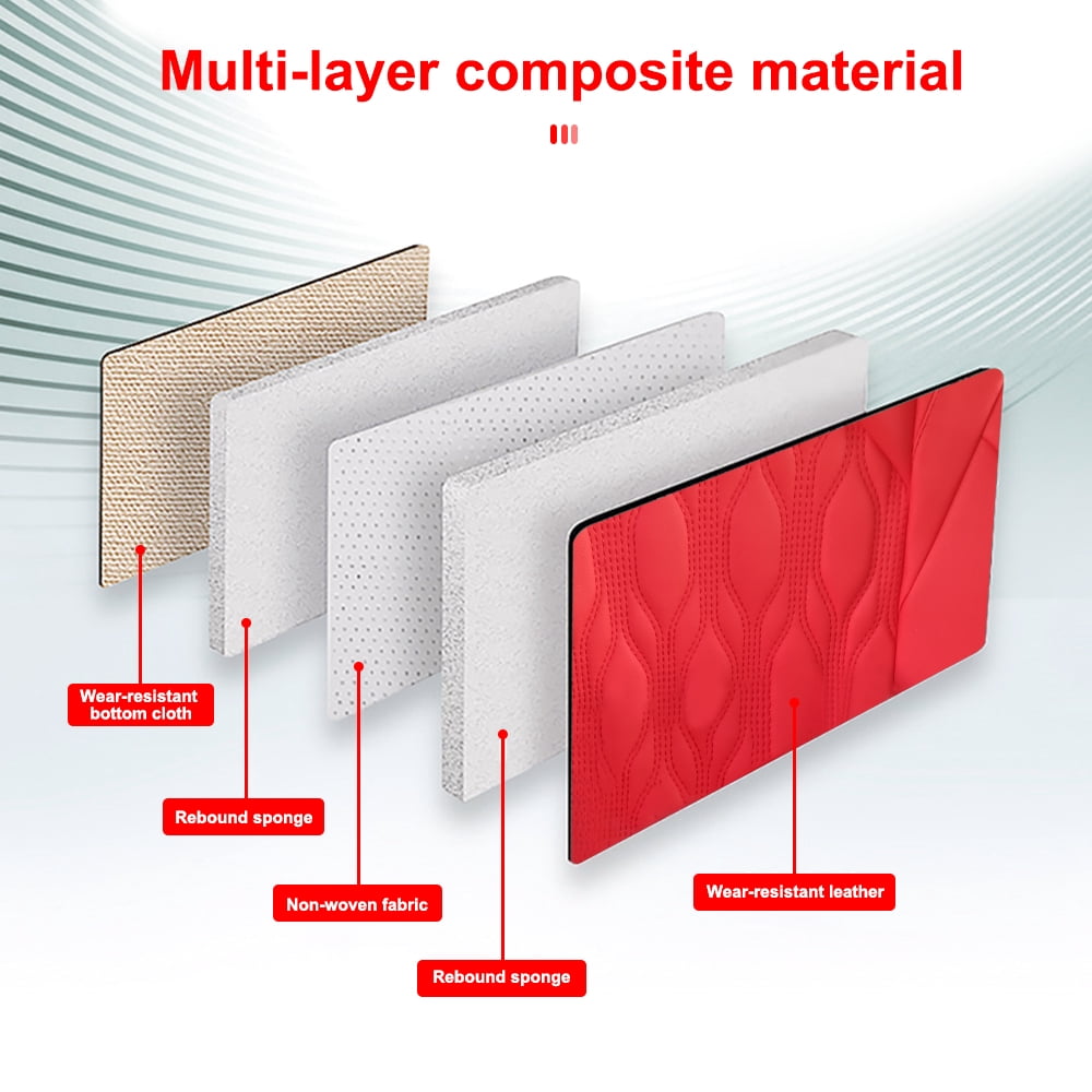 Maidao Car Seat Covers Set,5 Seats Breathable Faux Leather Seat Protectors Full Set, Universal Auto Seat Protectors Cushions, Auto Interiors Fit Most Cars SUV Trucks Black and Red