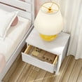 thumbnail image 4 of Max & Lily Solid Wood Farmhouse 1 Drawer Nightstand, Whitewash, 4 of 10
