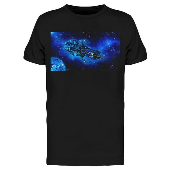 Futuristic Alien Mothership T-Shirt Men -Image by Shutterstock, Male Small
