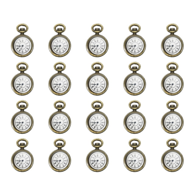Uxcell 0.67x0.43" Charm de Reloj de Aleación de Zinc, 20 Piezas, Tono Bronce