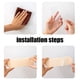 thumbnail image 5 of Ganchos deslizantes sobre la puerta Espaciado ajustable, organizador de plástico resistente antiadherente sin taladro, caqui blanco impermeable, 3 o 6 ganchos, armario baño cocina almacenamiento, 5 of 6