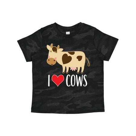 

Inktastic I Love Cows Dairy Farmer Gift Toddler Boy or Toddler Girl T-Shirt