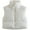 White-M, variant on Women Cotton Padded Vest Ladies Sleeveless Crop Vest Fashion Puffer Vest Zipper Collared Short Top Gilet Streetwear