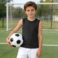 thumbnail image 2 of Krdevn Boys Breathable Mesh Tank Top Sleeveless Crewneck Shirt for Sports and Casual Wear,9-10 Years, 2 of 6