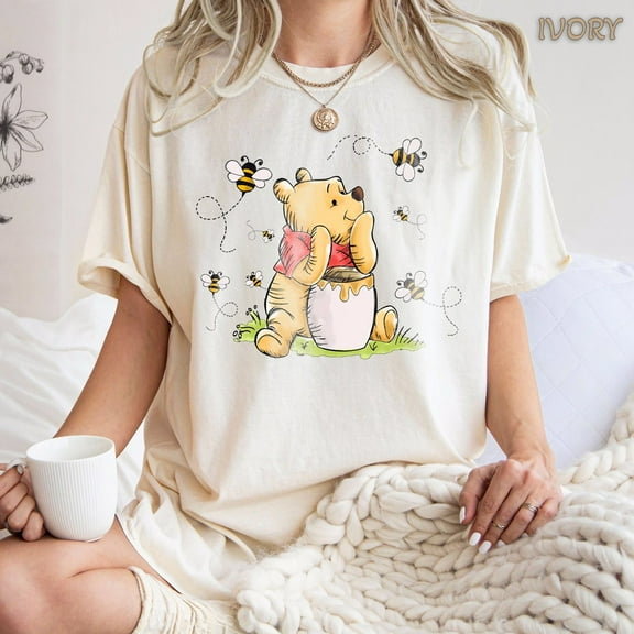 Vintage Minimal Winnie The Pooh Classic Comfort Colors T-Shirt