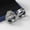 White, variant on 3pc Couples Wedding Ring Sets His And Hers Women Sterling Silve Round Moissanite and men Wedding Bands Together With The Ring Box