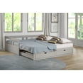 thumbnail image 4 of Alaterre Furniture Melody Extendable Brazilian Pine Twin to King Daybed with Trundle and Storage Drawers, Kids Bedroom Furniture, Dove Gray, 4 of 8