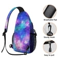 thumbnail image 4 of Star Constellation Sling Backpack, Moon and Stars Design, Galaxy Nebula Crossbody Bag for Outer Space Enthusiasts, 4 of 6