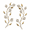 Gold, variant on 2 Set Metal Tree Leaf Wall Art For Home Decor Living Room Bedroom Dining Bling Rhinestone 3d Iron Branch Hanging Sculpture Pieces
