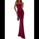 thumbnail image 1 of Vestido de Fiesta con Lentejuelas Brillantes, Corte Sirena, , Ajustado, Formal, para Fiesta y Club Vino Tinto L, 1 of 10