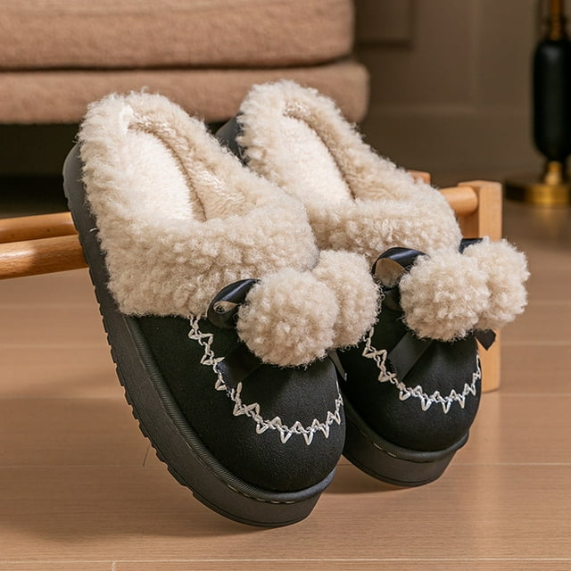 Pantoufles en Peluche pour Femmes Adultes Respirantes et Douces Pantoufles pour Femmes Pantoufles d'Intérieur pour Dames Chaussures d'Intérieur Pantoufles en Peluche pour Femmes