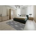 thumbnail image 4 of Ahgly Company Indoor Round Patterned Gray Dolphin Gray Area Rugs, 4' Round, 4 of 6
