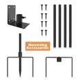 thumbnail image 4 of Urban Deco Bird House Pole Mount Kit 80 Inch - Adjustable Hummingbird Bird Feeder Post Support Rod Universal Stand Set with 5 Prongs for Outdoor, Yard, Garden Decor, Black, 4 of 7