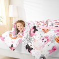 thumbnail image 4 of jejeloiu Cute Cartoon Ghost Full Size Comforter Sets,Halloween Pumpkin Spider Bedding Comforter Set,Pink Bowtie Bowknot Bedding Sets For Teens Girl,Super Cozy Room Decor Reversible,3pcs, 4 of 8