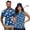 Blue Golf Print, variant on Matching Golf Shirts for Couple Polynesian Flowers Quarter Zip Funny Men Women Matching Couple Golf Shirts Golf Tennis Tank Top Lightweight Suitable for Outdoor Sports Quick Dry