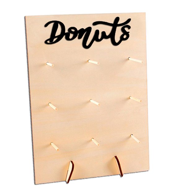 Stands Board Wall Donuts De Madera Display Holder Reutilizable Home Party Decor Para Cocina Boda sonducket HA043240-04