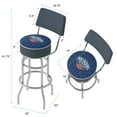 thumbnail image 3 of Trademark Gameroom New Orleans Pelicans City Bar Stool with Back Rest, 3 of 5