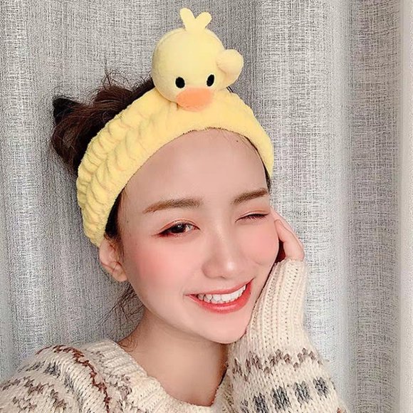 IQUQIXL Divertida Diadema de Gato para Mujer Lindo Animal Pato Rana Dinosaurio Caracol Kawaii Spa Diadema Accesorios para el Cabello para Lavar la Cara Ducha Deportes Belleza Cuidado de la Piel (Estil