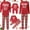 Z02-Rouge, variante sur Gaexia Pyjamas de Noël pour Enfants Vêtements de Nuit pour Bébé, Enfants, Maman, Papa, Couples et Adultes Ensembles de Vêtements de Nuit pour les Fêtes