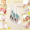 thumbnail image 3 of Dreamtimes Snowman Christmas Tree Baby Muslin Washcloths Face Towel, Watercolor Cute Rabbit Burp Cloths Cotton Wipes 5 PCS Infant Wash Cloth for Newborn Boys Girls 12x12 inches, 3 of 7