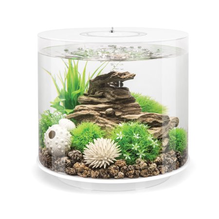 biOrb Tube 15 Aquarium with MCR Light  4 Gallon  White