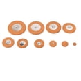 thumbnail image 2 of 75 Pcs Professional Leather Tenor Saxophone Pads Orange Sax Pads Replacement Woodwind Musical Instruments,brown, 2 of 8